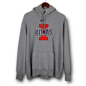 University of Illinois Illini Center Swoosh Nike Hoodie Sweatshirt